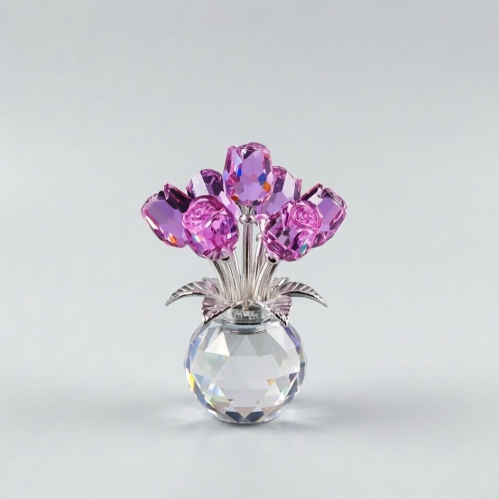 Eternal Bloom Crystal Rose Bouquet Simulated Flowers Eternal Rose Decoration Mother's Day