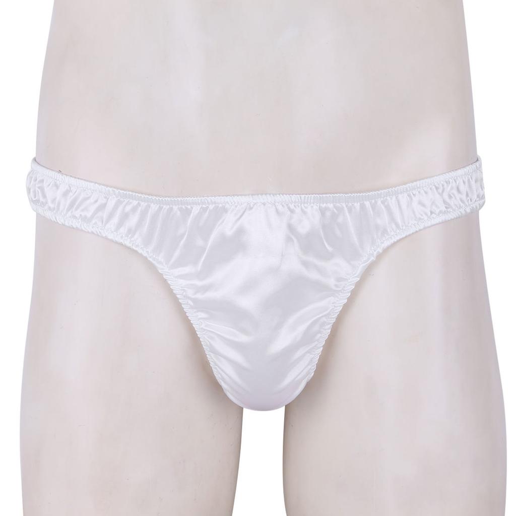 Bielizna męska Miękka Błyszcząca Potargana Niski Wzrost Bikini Stringi Bielizna Majtki