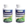 Best Naturals Chitosan 500mg Tablets, 120 Count, 2 Pack - Sugar Free & Gluten Free