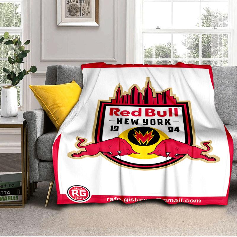 New York Bulls Crest Blanket Lightweight Ideal Bedding Blanket Perfect for Travel, Camping, Living Rooms, Offices, Sofas, Fan Christmas gift