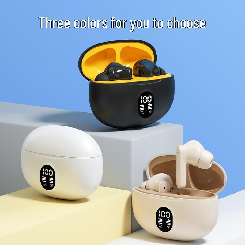 New Wireless Bluetooth Noise-Cancelling Earbuds with Digital Display and Dual In-ear Design for High-Quality Sound In Sports