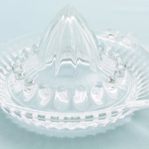 Toyo Sasaki Glass Lemon Squeezer, Round, Made In Japan, Dishwasher Safe, Juicer, Fruit Squeezer, Glass, P-SGK-101-N