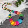 Collana in Legno Stile Africano Retrò Bohemien