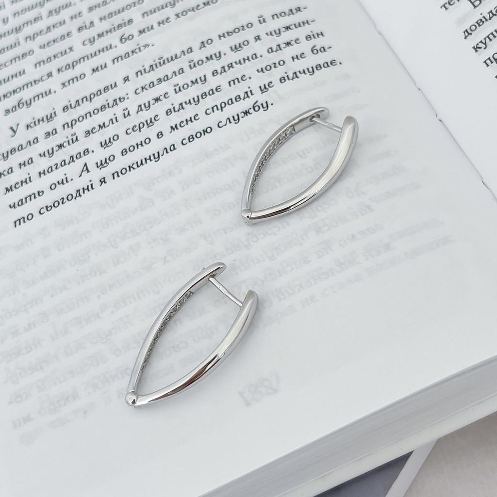 Silver Earrings with Cubic Zirkonia (2143857)