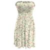 Fashionable Women's Casual Tube Top Print Sleeveless Dress