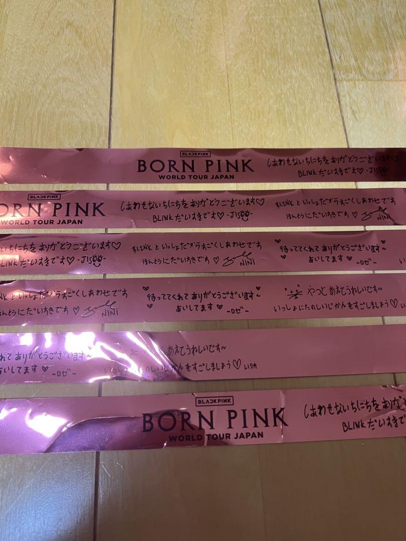 

[USED] BLACK PINK born pink live tape signed silver tape, gold tape