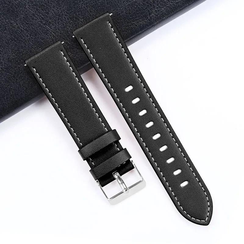 Genuine Leather Watch Strap for Seiko Quick Release Watch Strap for Rolex 20mm 22mm High Quality Wristband Men Women's Bracelet