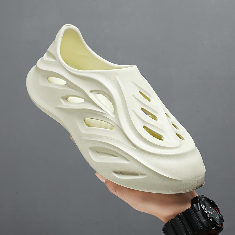 

Fashion Men Sandals Summer Leisure Beach Holiday Sandals Shoes 2025 New Outdoor Sneakers Male Comfortable Casual Soft Trend Light 38-39 зелёный