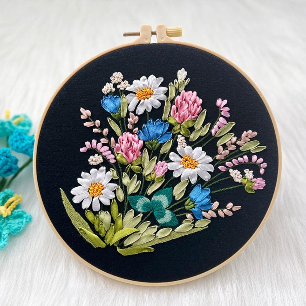 Стрічка. Набори для вишивання стрічками. Набори для вишивання ручної роботи. Нові набори для вишивання.