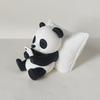 Cute Panda Ornaments 3D Printed Ornaments, & Pillow Desktop Figurine, Stress Relief Sculpture Desk Accessories for Office Home Decoration, Creative