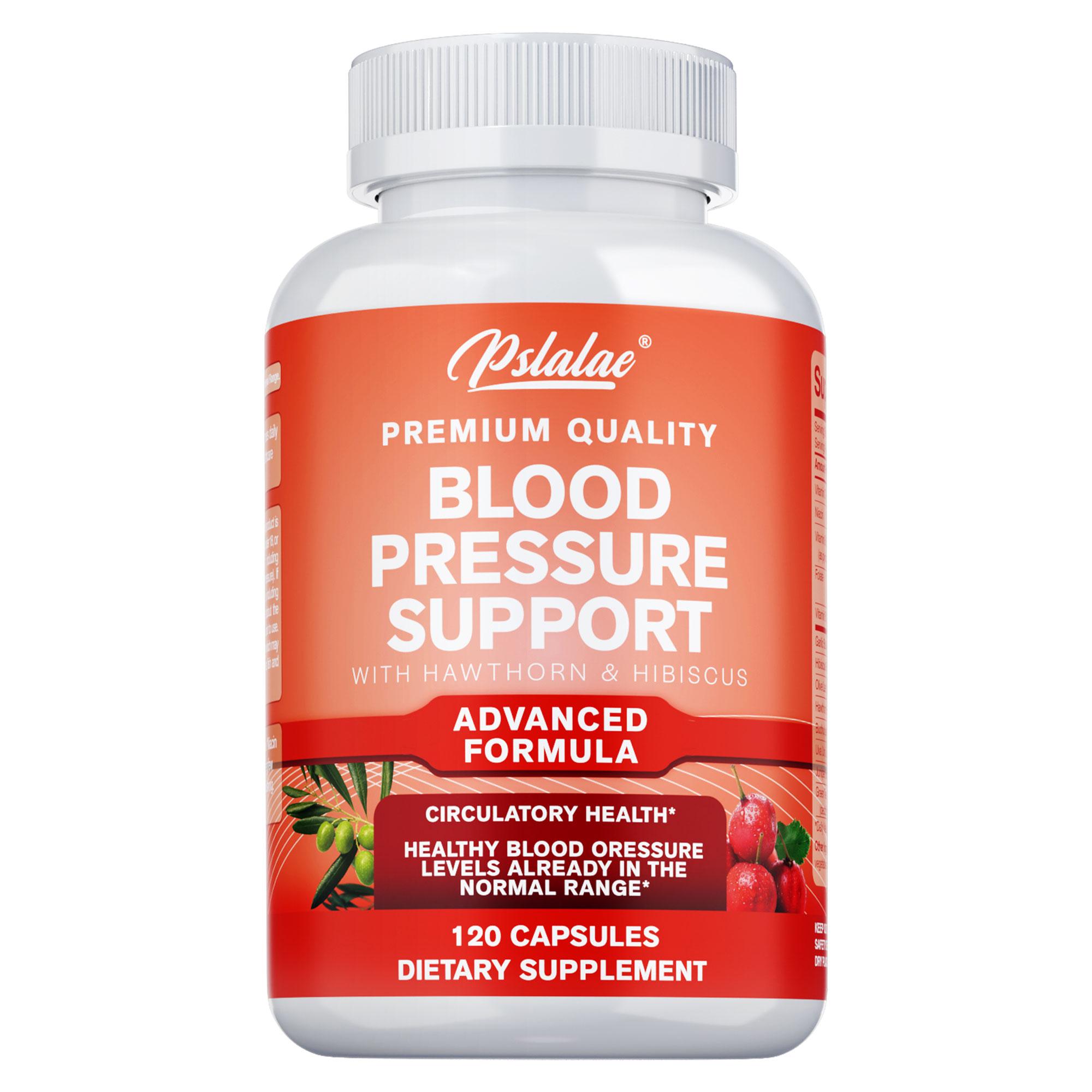 

Pslalae Blood Pressure Support Capsules contain hawthorn extract to promote blood circulation. They are non-GMO and vegan. 120