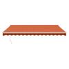 Electric Awning with Crank Orange and Brown 4x3 M