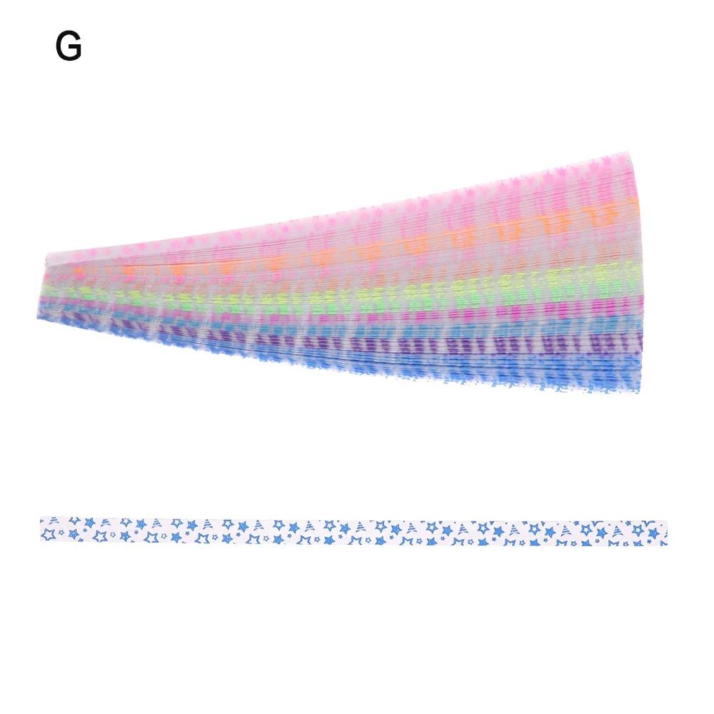 210pcs/lot Happy Glow In Dark Lucky Star Origami Fluorescence Folding Strip Paper Best Wishes Handcraft Gift Craft Paper Decor