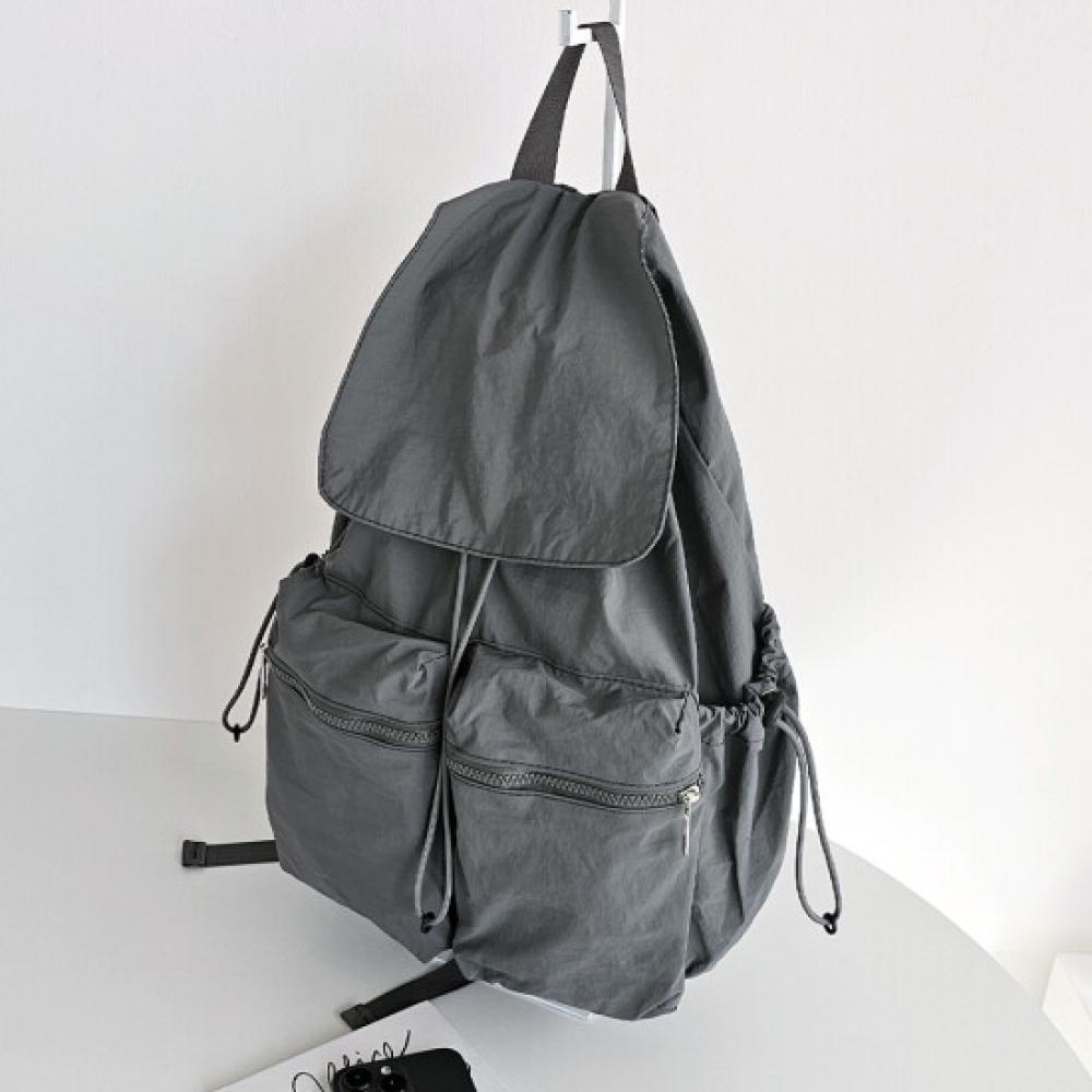 Fromheaven Unisex Casual String Pocket Backpack