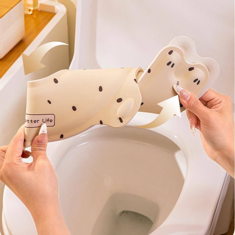 U-shaped Toilet Seat Cushion Household Waterproof Toilet Seat Cushion Thickened Adhesive Handle