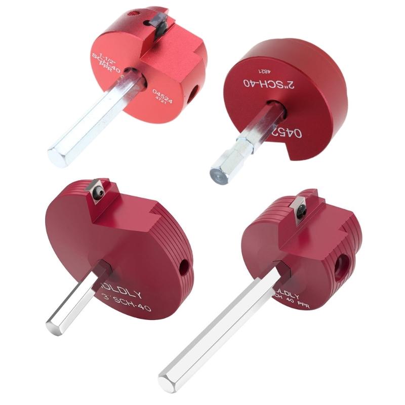 Pipe Fitting Reamer PVC Fitting Saver PVC Socket Saver PVC Pipe Reamer Tool Kit for Water Lines Drain Lines Vent Lines