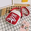 Women Canvas Crossbody Bag Casual Small Shoulder Bag Canvas Shoe Design Crossbody Purse for Daily Life Travel Commuting