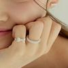 murmur [925silver]Sparkling cubic ribbon ring