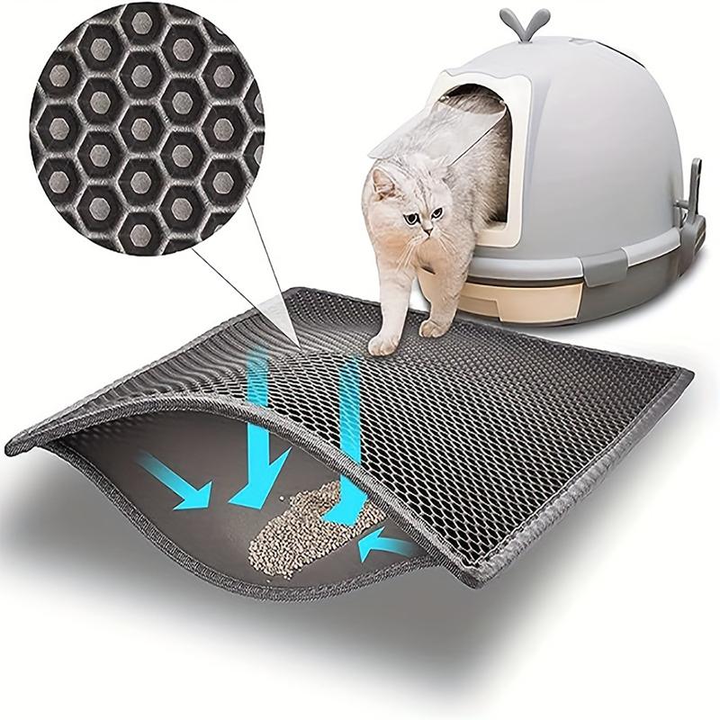 Cat Litter Mat Pet Toilet Waterproof Double Layer Pet Litter Box Mat Non Slip Sand Cat Washable Mat Clean Pad Pet Clean Supplies