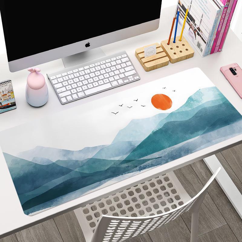 

Утолщенный коврик для мыши с изображением мультяшного кота - нескользящий игровой коврик для офисного стола 600*300*2mm