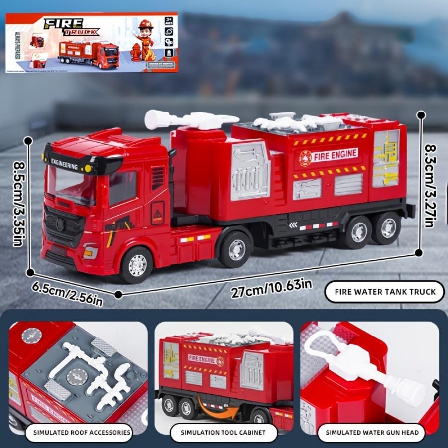 

Siren Flashing Fire Truck Inertial Engineering Vehicle Simulation Ambulance 3C Certified Fire Theme Gift