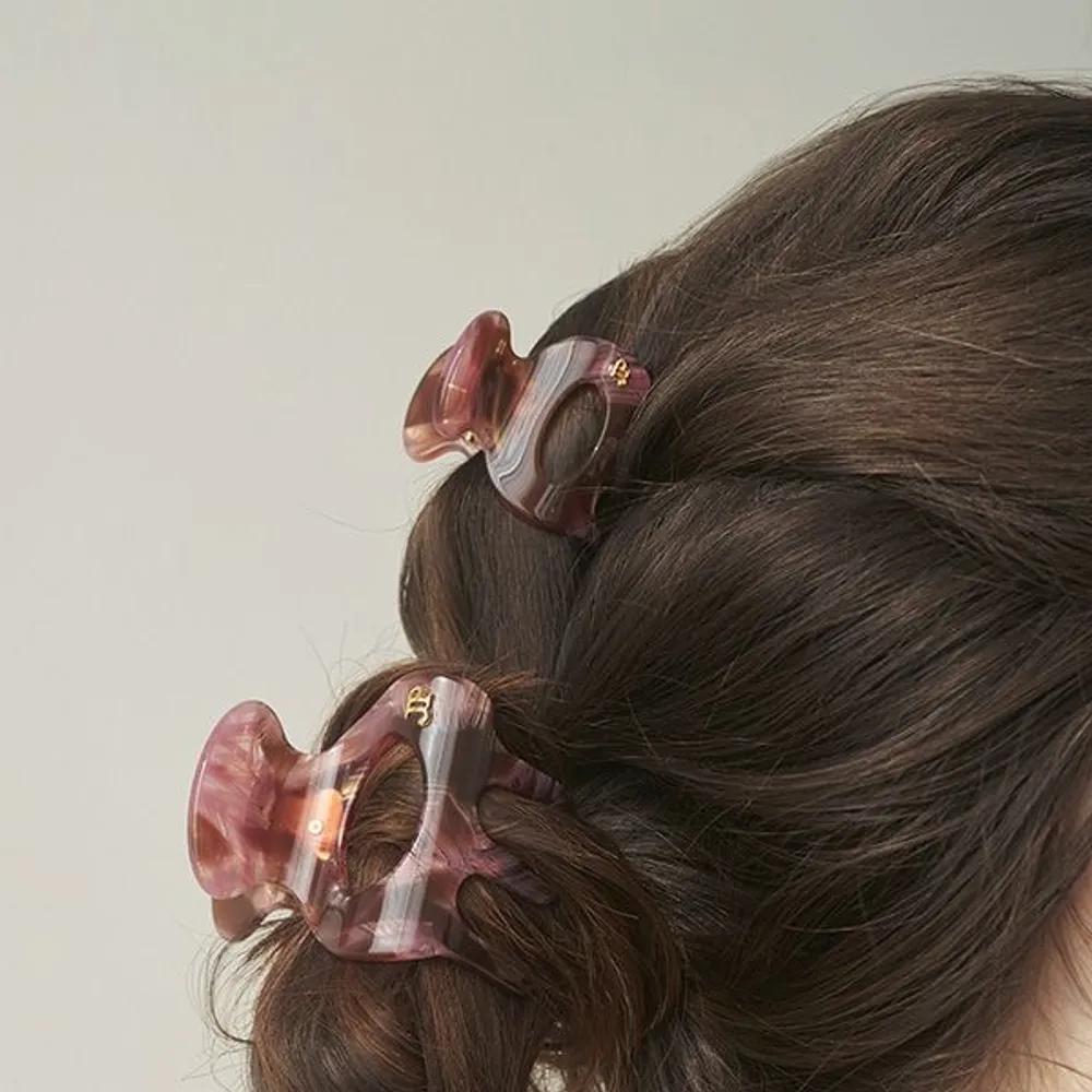 Marvel Oval Cellulose Hair Clip-S DESA049-0 brown