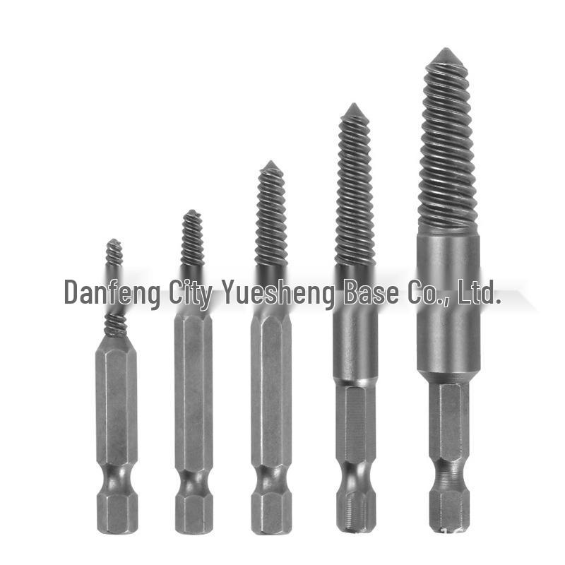 

Набор экстракторов для винтов с шестигранным хвостовиком, 5 предметов, 60 мм, черный, быстросъемный инструмент для удаления сломанной резьбы