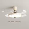 2025 Silent Luxury Ceiling Fan Light for Living Room, Bedroom, or Restaurant - Cream Style