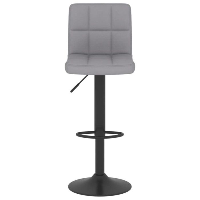 VidaXL Bar Stool Pub Seat Swivel Bar Chair Counter Stool Bistro Seat Home Interior Grey 334272