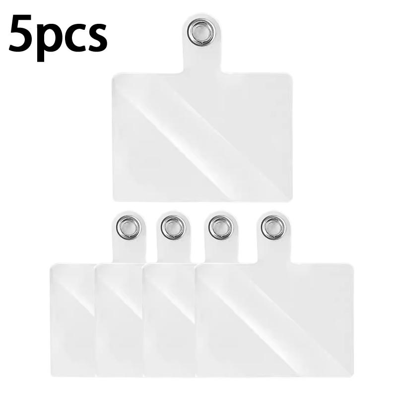 

5/10Pcs Mobile Phone Anti-Lost Lanyard Card Gasket Universal Transparent Clip Detachable Phone Hanging Cord Strap Tether Pad A