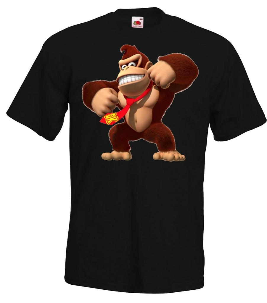 Youth Designz Donkey Kong Men's Printed Nerd Gaming T-Shirt Mario Yoshi Luigi