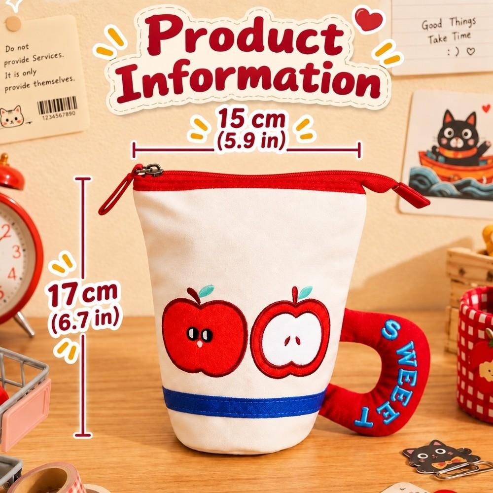 Water Cup Shaped Pencil Case Cartoon Pen Holder Multifunctional Pencil Bag Student