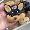 Bee Dog Plush Bee Dog Keyring Cartoon Bee Dog Plush Keychain Bee Dog Plush Doll Keychain  Girl Boy