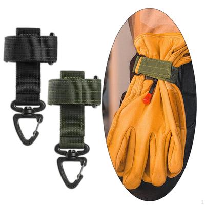 2pcs Adjustable Storage Strap Hiking Backpack Rope Hanger Worker Belt Grabber Rotatable Hook