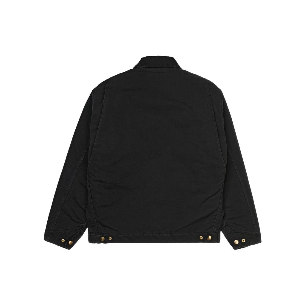Carhartt WIP OG Detroit Aged Canvas Jacket Black/Black Men Streetwear I027358-00E-3K