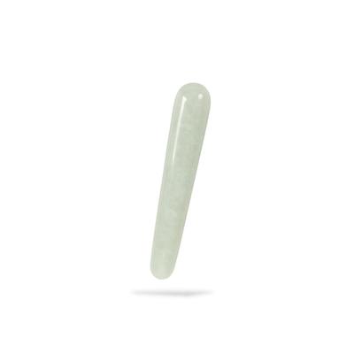 RegiProb Naturalny Kamień Patyczek Akupresurowy do Samopielęgnacji Masaż Stóp, Zielony, 11cm x 2cm