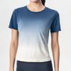 WEZHO Gradient Short Sleeve Breathable Yoga & Fitness Top
