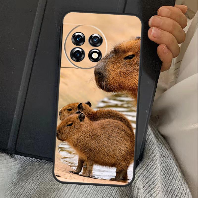 

Animal Funny Capybara Case For OnePlus 15 13 12 11 13R 13T 10T 10R 12R OnePlus Nord 5 CE 2 3 4 Lite N20 N30 Cover OnePlus Nord 2