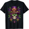Mardi Gras Carnival Sugar Skull Costume Witch Men Halloween Unisex T-Shirt