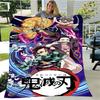 Moda Ghost Blade Stampa 3D Personaggio dei Fumetti Kamado Nezuko Sfondo Ragazza Regalo Coperta Letto Divano Coperta da Viaggio Campeggio