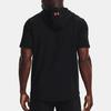 Under Armour Project Rock Terry Short Sleeve Hoodie Men Black 1370465-001
