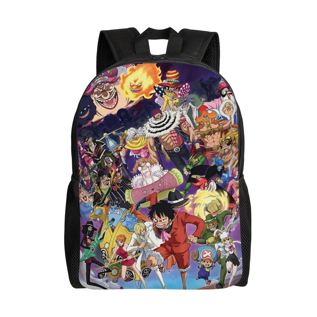 One Piece Casual Backpack Sports Student Hiking Travel Luffy Zoro Sanji Daypack for Men Women College Shoulder Bag