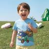 Boys' Short Sleeve Round Neck T-Shirt - Cute Printed Children's Top
