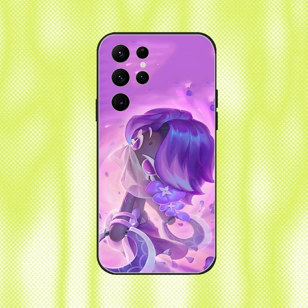 Cookie Run Kingdom Phone Case For Samsung S 25,24,23,22,30,21,10,9,Ultra,Plus,Lite,FE,4,5G Black Soft Case