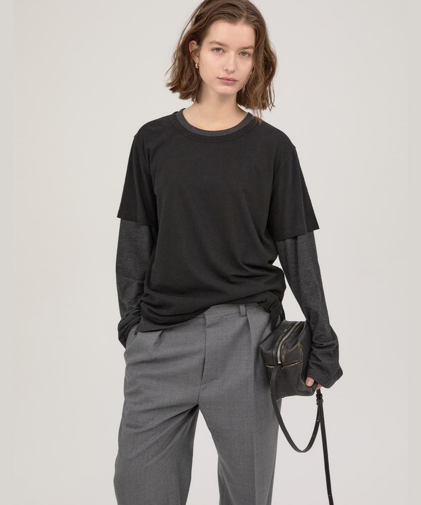 NOHANT Layerd T-Shirts Set Black