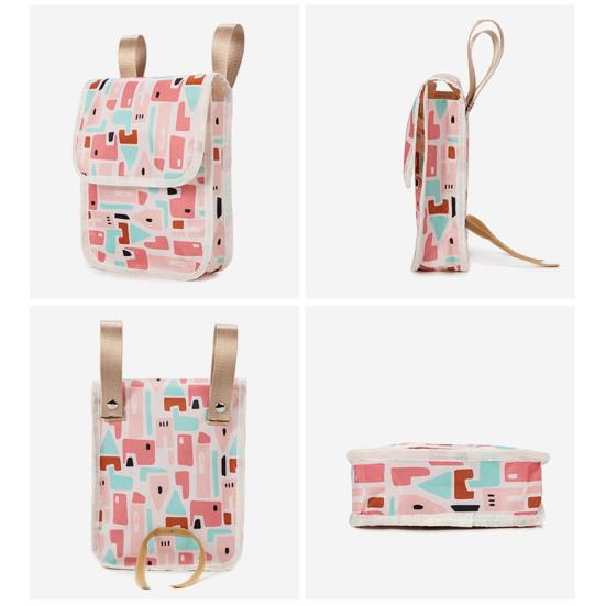 Geantă Bicicletă Impermeabilă Capacitate Mare Design cu Buton Strat Dublu Ghidon Tub Față