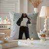 Honey Dijon Cushion Cover Anti-dustmite Pillowcase Invisible Zipper Silky Short Plush Sofa Cushion Cover