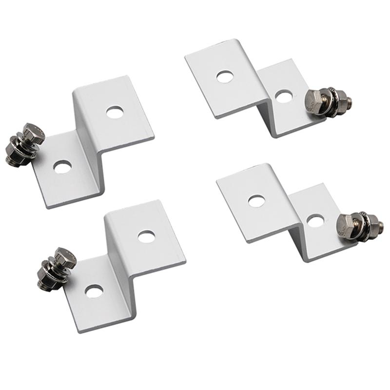 Solar Panel Mount Solar Panel Mount Rack Z Bracket RV Roof Boat Kit Support Mount Wall Panel Mount Mount Easy To Use ZJ-02 White ZJ02