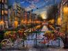 The Bicycle Street At Dusk 300/500/1000Pcs Jigsaw Puzzle Wooden Puzzle for Gameroom Bedroom Livingroom Decor Family Fun Activity