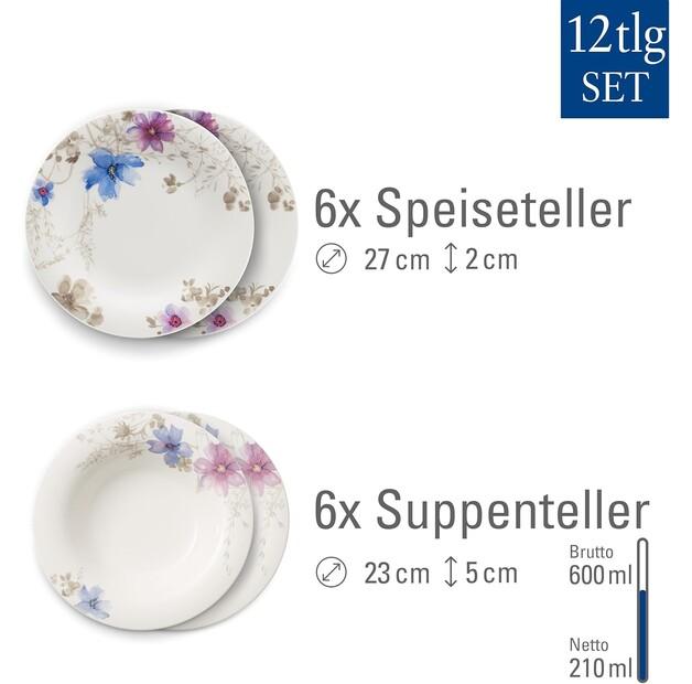 Villeroy & Boch Mariefleur Basic Service for 12, 12 Pieces (1041007609)